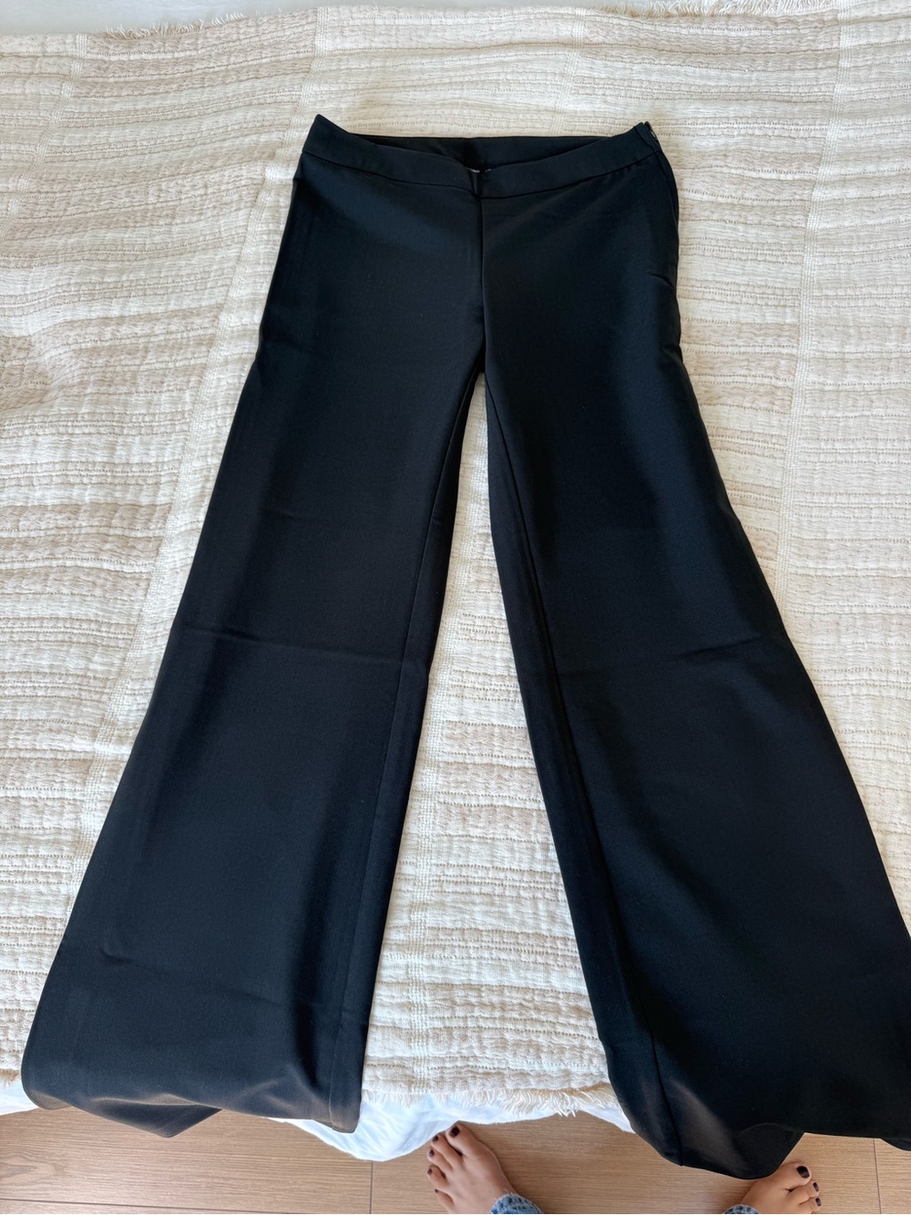 Reserved Black Wide-Leg Women's Trousers